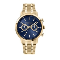 Ceas QUARTZ MAN TRUSSARDI R2453147002 auriu albastru