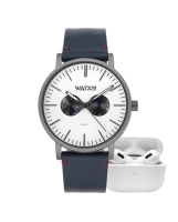 Ceas QUARTZ MAN WATXANDCO RELOJ1_44 argintiu albastru gri