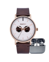 Ceas QUARTZ MAN WATXANDCO RELOJ15_44 roz maro rosu