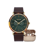 Ceas QUARTZ MAN WATXANDCO RELOJ4_44 auriu maro verde