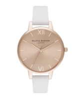 Ceas QUARTZ OLIVIA BURTON OB16DE08 pentru Femei roz alb