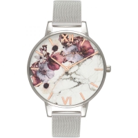 Ceas QUARTZ OLIVIA BURTON OB16MF09 pentru Femei argintiu alb