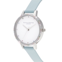 Ceas QUARTZ OLIVIA BURTON OB16RB19 pentru Femei argintiu albastru alb