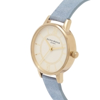 Ceas QUARTZ OLIVIA BURTON OB16WD82 pentru Femei auriu albastru bej