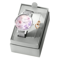 Ceas QUARTZ OLIVIA BURTON OBGSET145 pentru Femei gri multicolor