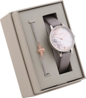 Ceas QUARTZ OLIVIA BURTON OBGSET45 pentru Femei gri alb