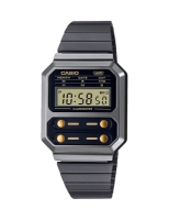 Ceas QUARTZ Unisex CASIO A100WEGG-1A2E gri negru