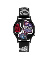 Ceas QUARTZ Unisex GUESS V1035M1 negru multicolor