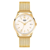 Ceas QUARTZ UNISEX HENRY LONDON HL39-M-0008 auriu alb