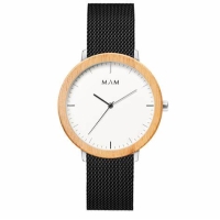 Ceas QUARTZ Unisex MAM MAM687 maro negru alb