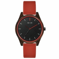 Ceas QUARTZ Unisex MAM MAM695 maro rosu negru