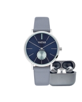 Ceas QUARTZ WATXANDCO RELOJ4_38 pentru Femei argintiu gri