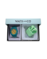 Ceas QUARTZ WATXANDCO WAPACKEAR19_M pentru Femei transparent verde galben