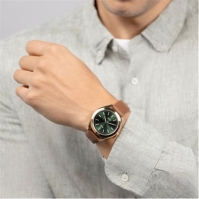 Spirit Spirit Gents Solar Brown Strap Green Dial Watch