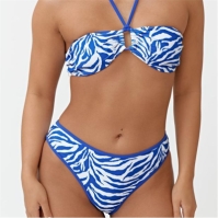 Be You Zebra Print High Leg Bikini Brief