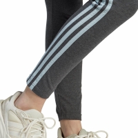 's adidas Essentials 3-Stripes High-Waisted Single Tights Dark Gray IL3310 dama