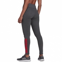 Legginsy damskie adidas Loungewear Essentials szaro-czerwone HD1770