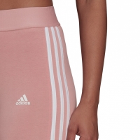 Legginsy damskie adidas Loungwear Essentials 3-Stripes różowe HD1828