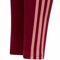 Colant Legginsy dla dzieci adidas Essentials 3-Stripes czerwone HE1997