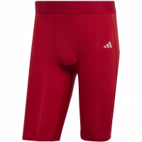 Spodenki meskie adidas Techfit Aeroready Short Tights czerwone HP0616