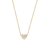 Michael Kors Cubic Zirconia Love Heart Pendant Necklace