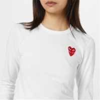 Tricou COMME DES GARCONS PLAY Comme Double Hrt Ld34