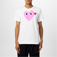 COMME DES GARCONS PLAY Comme Duo Heart T Sn44