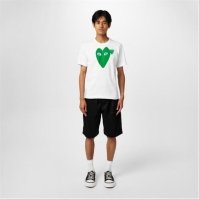 COMME DES GARCONS PLAY Comme Lrg Green Hear Sn43