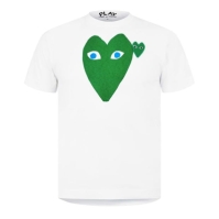 COMME DES GARCONS PLAY Comme Lrg Green Hear Sn43