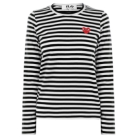 COMME DES GARCONS PLAY Stripe Heart Top