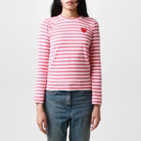 COMME DES GARCONS PLAY Stripe Heart Top