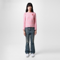 COMME DES GARCONS PLAY Stripe Heart Top