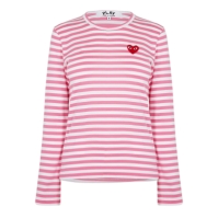 COMME DES GARCONS PLAY Stripe Heart Top