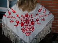 SHAWL FLAMENCO PGBL42 pentru Femei roz