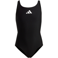 Costum de baie Adidas Solid Small Logo pentru fete negru HR7477