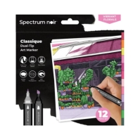 Crafters Companion Spectrum Noir-Classique 12pc-Vibrant Florals