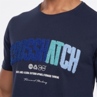 Crosshatch Flocked T Sn99