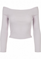 Off Shoulder Rib Longsleeve dama Urban Classics