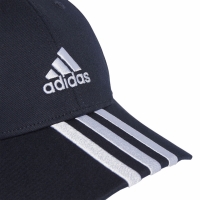 Czapka z daszkiem adidas 3-Stripes Cotton Twill Baseball granatowa II3510