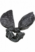 Bandana Print Scrunchies With XXL Bow 2-Pack Urban Classics