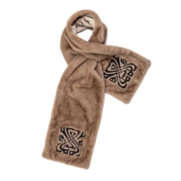 Biba Biba Logo Faux Fur Scarf