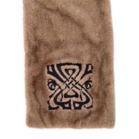 Biba Biba Logo Faux Fur Scarf