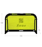 FOLDING GOAL ALUMINUM 150x100x75 cm Zeus negru