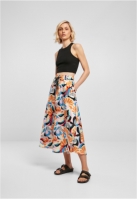 Fusta AOP Satin Midi dama Urban Classics