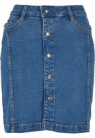 Fusta Organic Stretch Button Denim dama Urban Classics