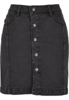 Fusta Organic Stretch Button Denim dama Urban Classics