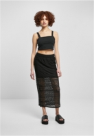 Fusta Stretch Crochet Lace Midi dama Urban Classics