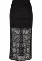 Fusta Stretch Crochet Lace Midi dama Urban Classics