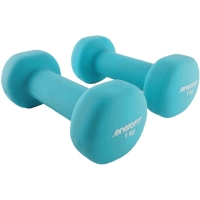 Neoprene dumbbells Enero Fit 2x1 kg turquoise 1029238