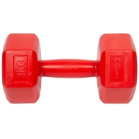 Set of dumbbells composite EB FIT 2x3 kg red 1027036